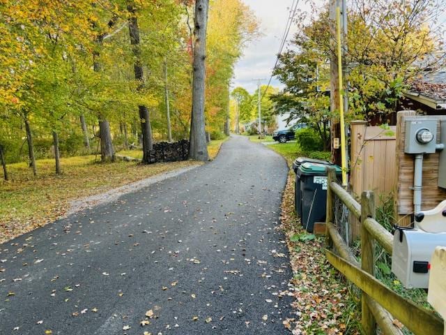 view of road