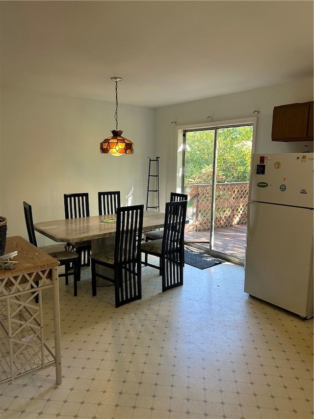 view of dining area