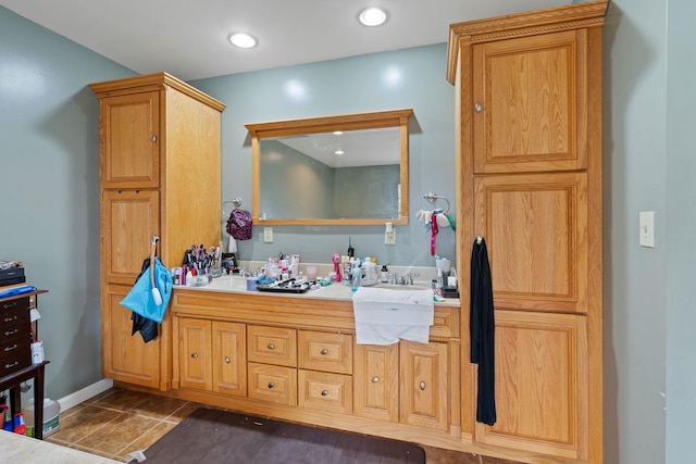 full bath with double vanity
