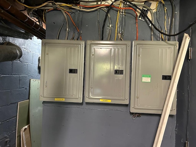 utility room featuring electric panel