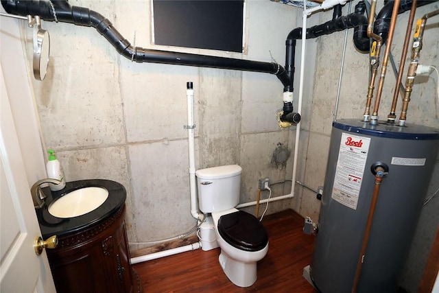 utility room with sink and water heater