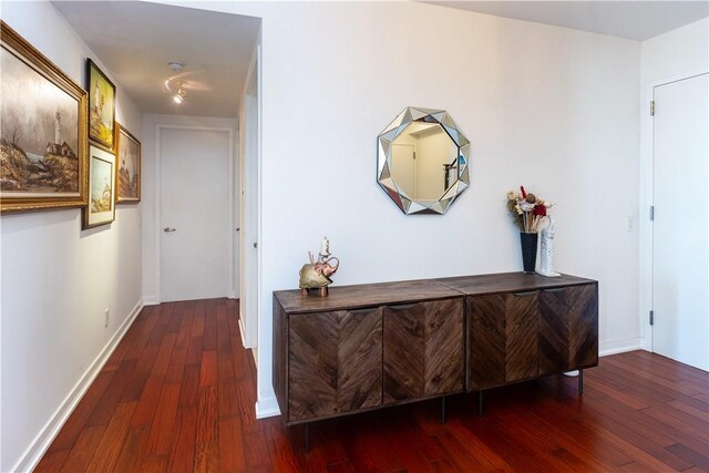 640 W 237th St Unit 12B, Bronx, NY 10463 - corridor featuring dark wood-type flooring