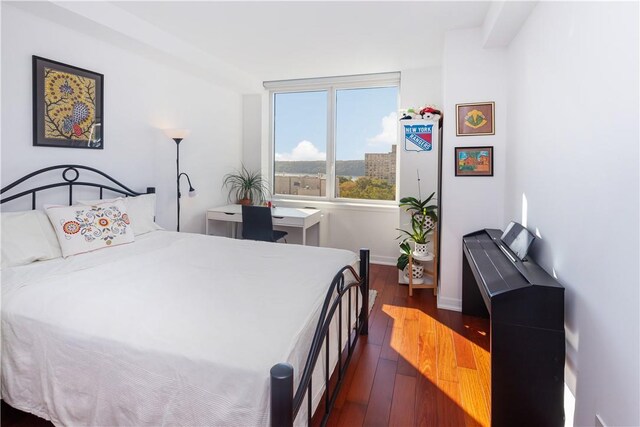 640 W 237th St Unit 12B, Bronx, NY 10463 - bedroom with dark hardwood / wood-style floors
