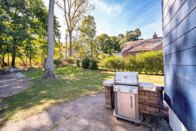 view of patio / terrace featuring area for grilling