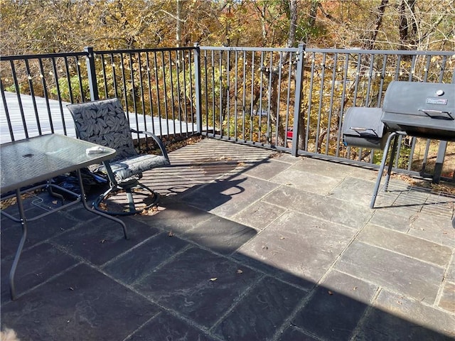 view of patio / terrace featuring grilling area