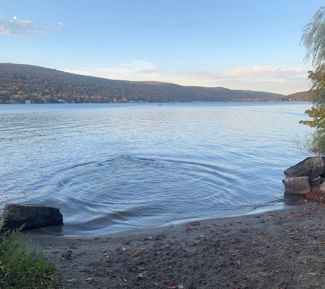 water view featuring a mountain view