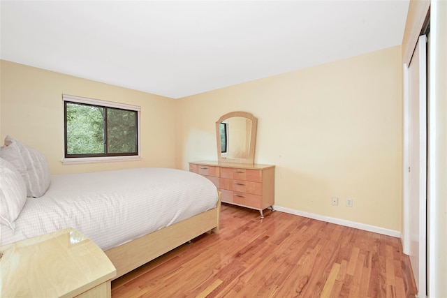 7 High Point Cir, Chappaqua, NY 10514 - bedroom featuring light wood finished floors, baseboards, and a closet