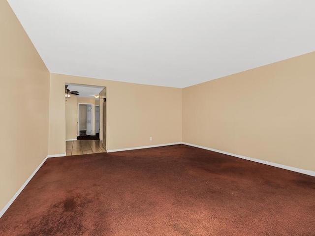 view of carpeted empty room