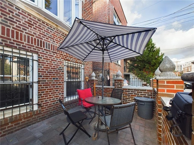 view of patio / terrace featuring area for grilling