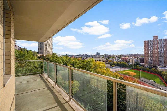 view of balcony