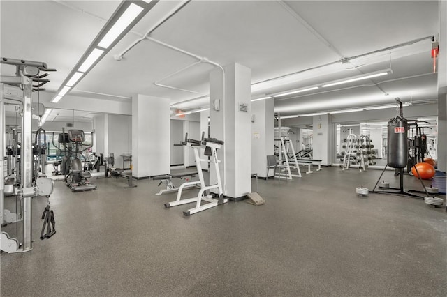 view of exercise room