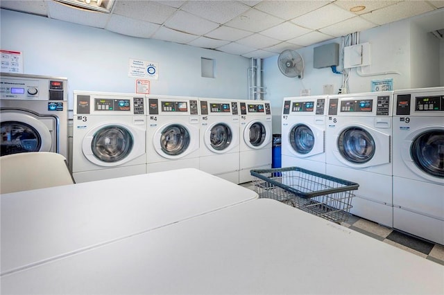 laundry area featuring washer and dryer