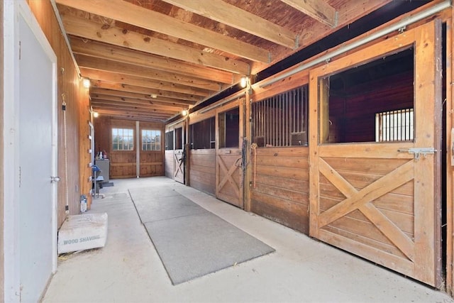 view of horse barn