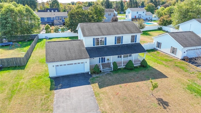 birds eye view of property