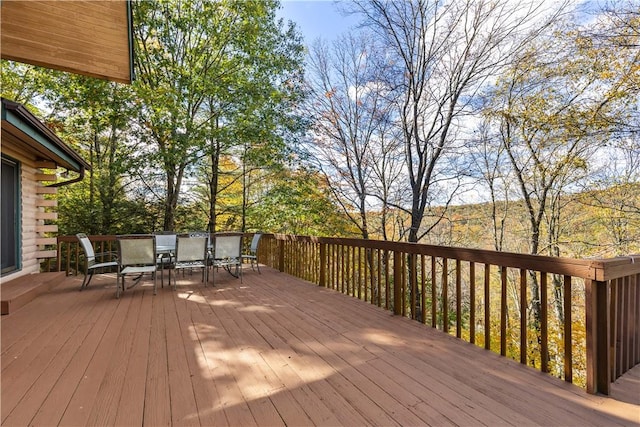 view of wooden terrace