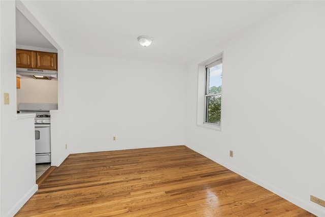 interior space with light hardwood / wood-style flooring