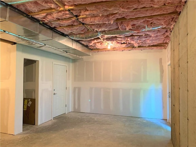 view of basement