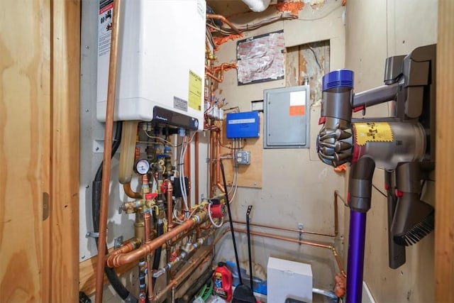 utilities featuring tankless water heater