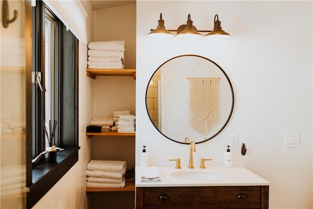 bathroom with vanity