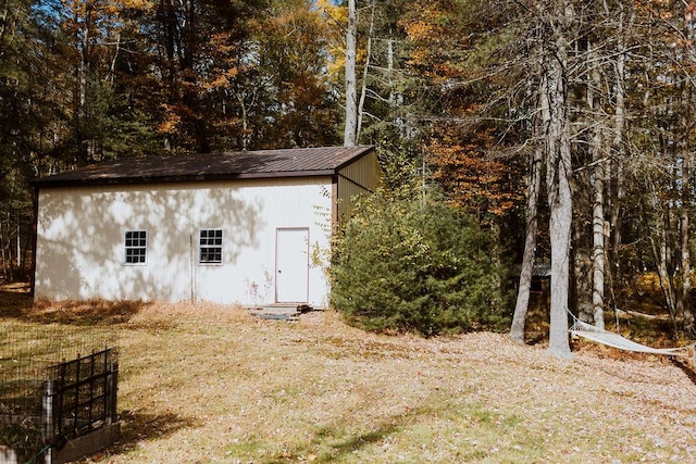 view of outbuilding