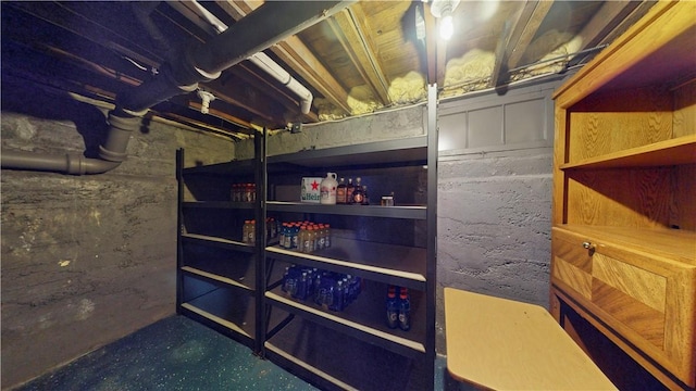 view of storage room