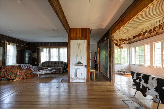 24921 State Highway 97, Hancock, NY 13783 - living room featuring plenty of natural light and hardwood / wood-style floors