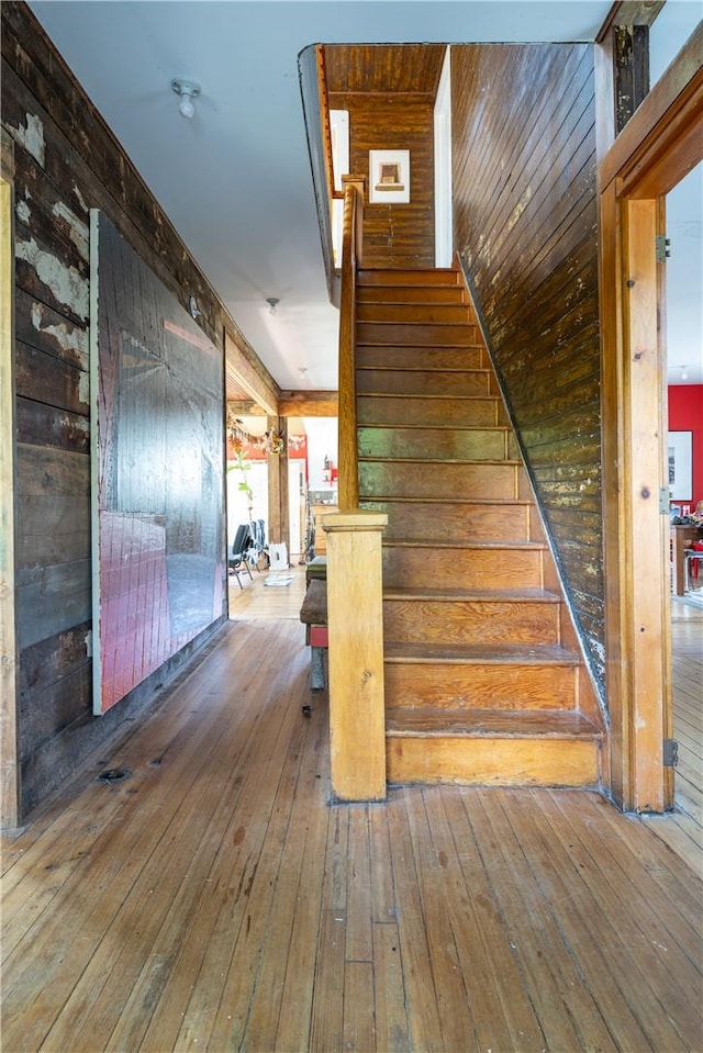 24921 State Highway 97, Hancock, NY 13783 - stairs with wooden walls