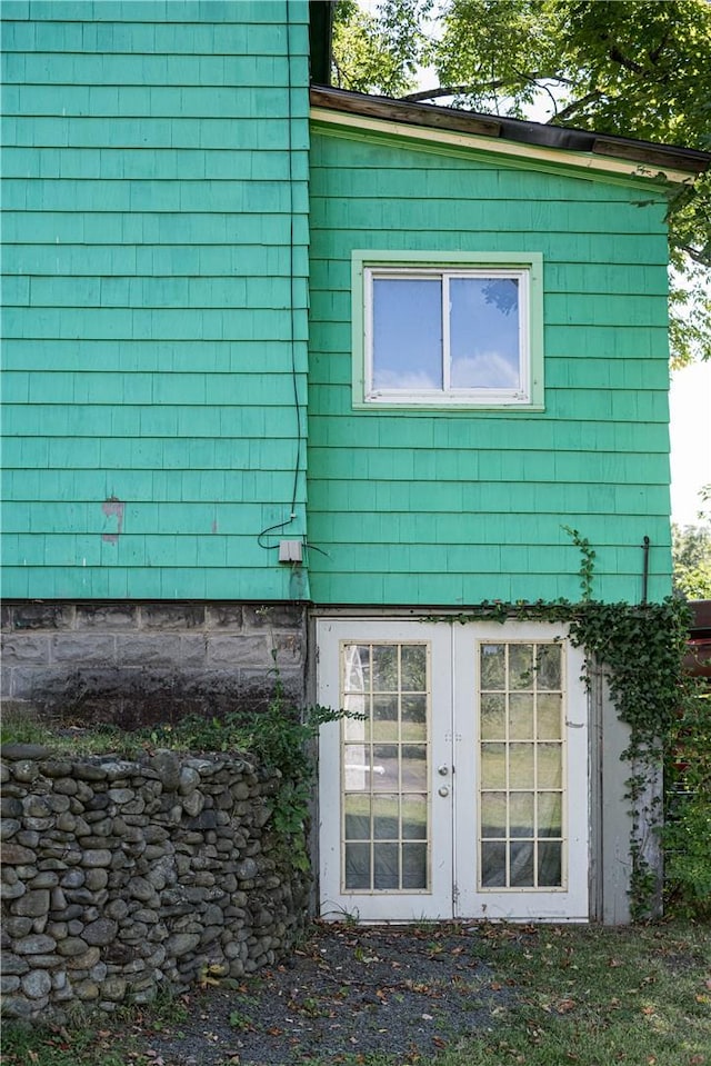 24921 State Highway 97, Hancock, NY 13783 - view of side of home featuring french doors