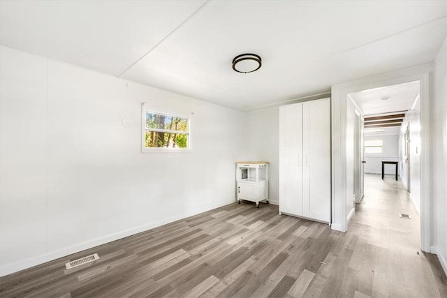 interior space featuring light hardwood / wood-style flooring