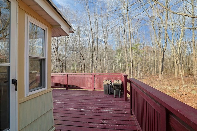 view of wooden terrace