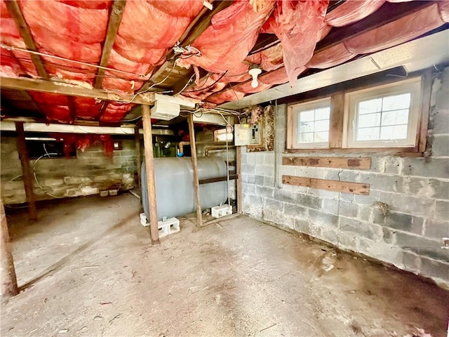 view of basement