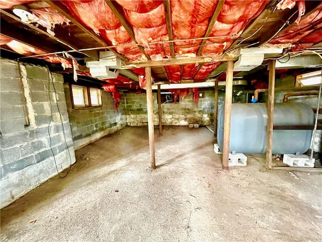 view of basement