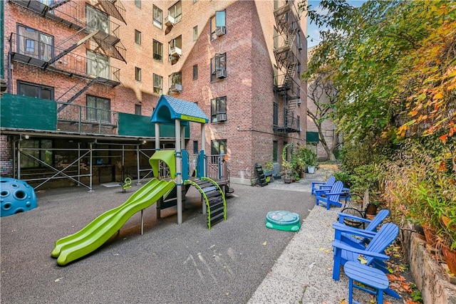 view of jungle gym