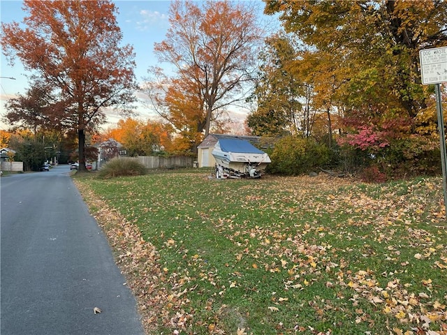 view of road