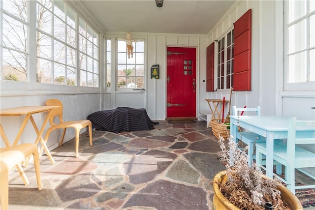 view of sunroom / solarium