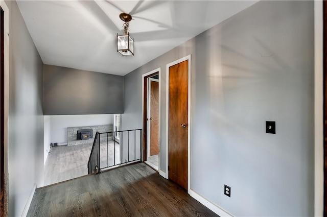 interior space featuring dark hardwood / wood-style floors