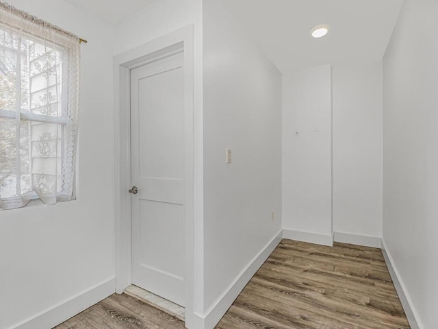 interior space featuring hardwood / wood-style flooring