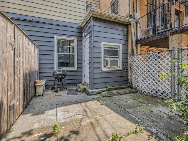 view of patio / terrace with cooling unit