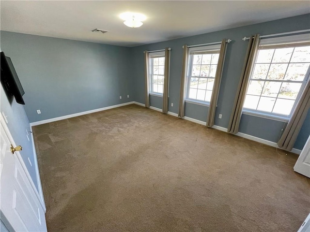 spare room with carpet floors