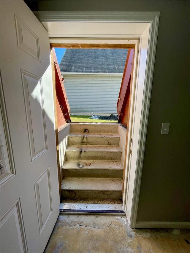 view of staircase