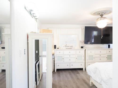 bedroom featuring wood-type flooring