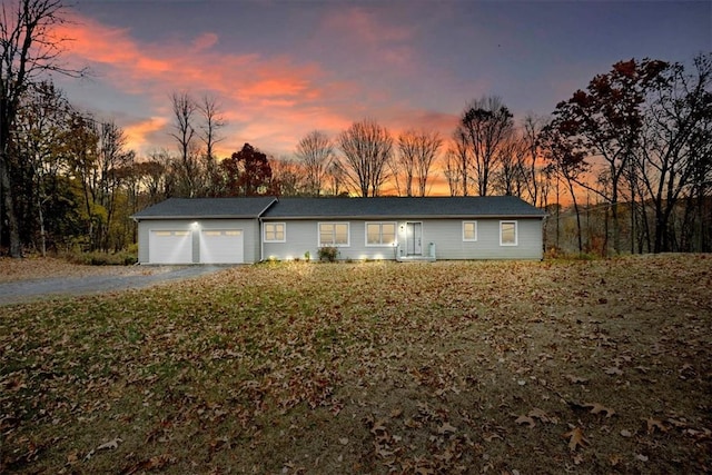 ranch-style house with a garage