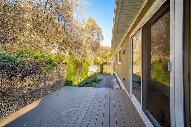 view of wooden terrace