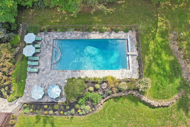 birds eye view of property