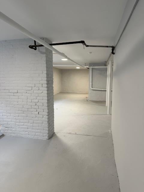 view of basement