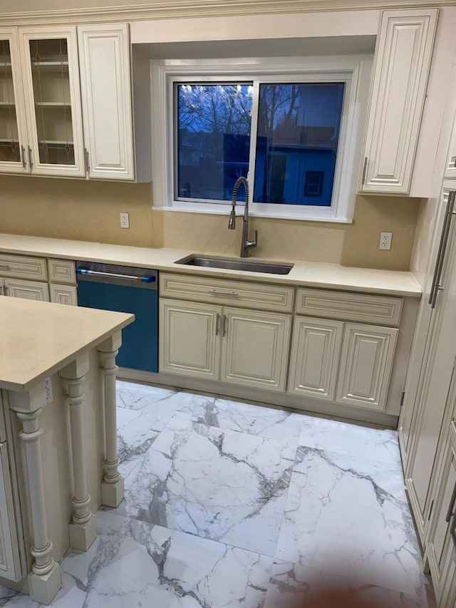 kitchen featuring dishwasher and sink