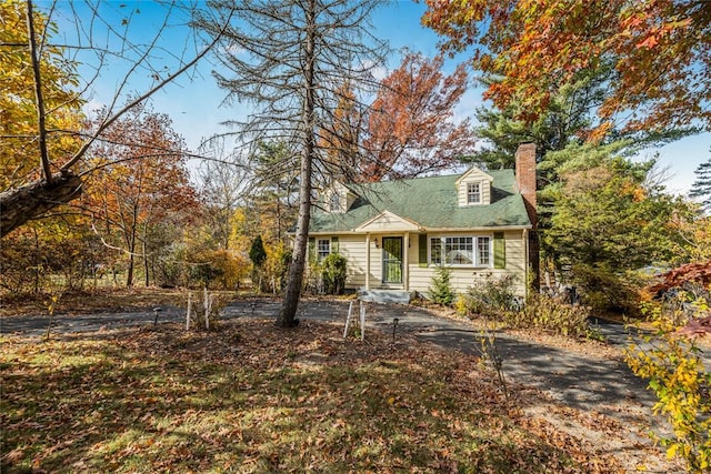 view of cape cod house