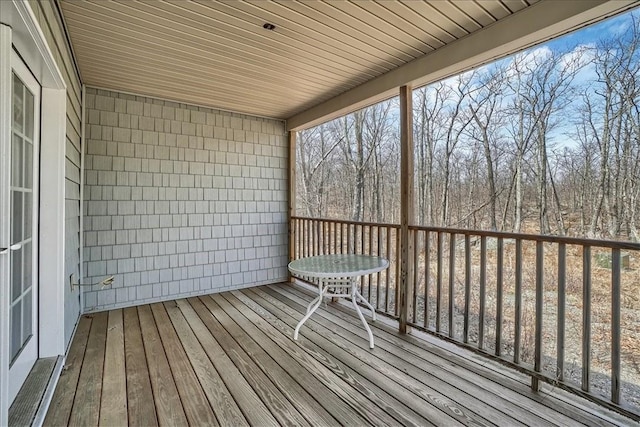 view of wooden terrace