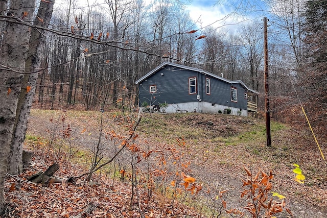 view of side of property