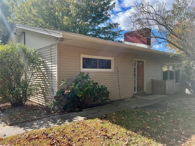 view of rear view of property